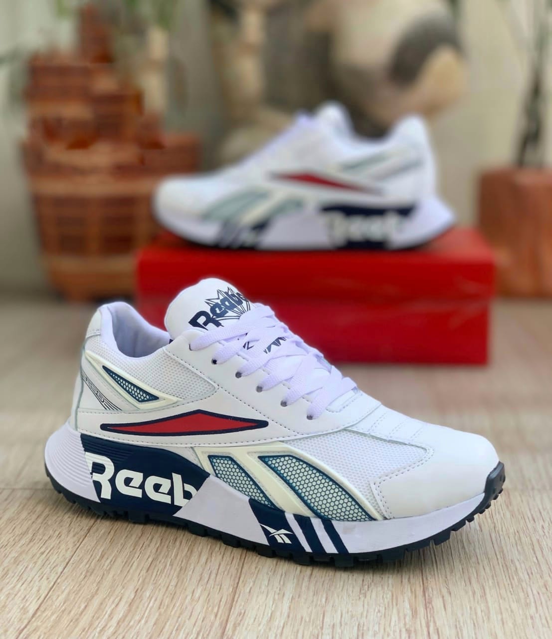 Reebok Caballero Blanco Azul